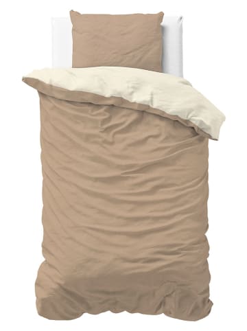 Sleeptime Microvezel beddengoedset "Twin Face" taupe/crème