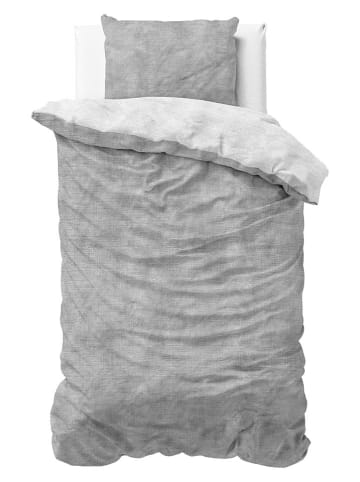 Sleeptime Flanell-Bettwäsche-Set in Grau