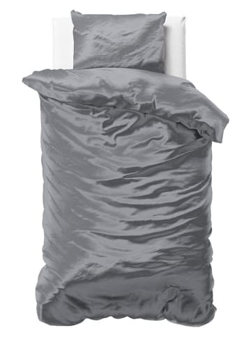 Sleeptime Komplet pościeli w kolorze antracytowym z satynowego mikroperkalu