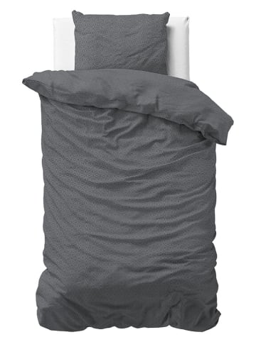 Sleeptime Flanell-Bettwäsche-Set "Jason" in Anthrazit