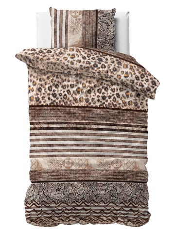Sleeptime Beddengoedset  "Cozy Panther" bruin/crème