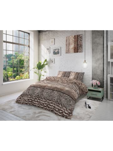 Sleeptime Beddengoedset  "Cozy Panther" bruin/crème