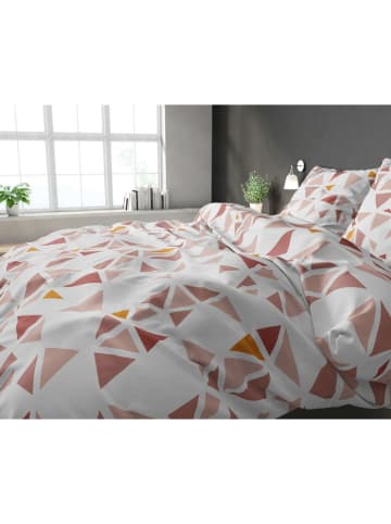 Sleeptime Bettwäsche-Set "Bella" in Weiß/ Rosa