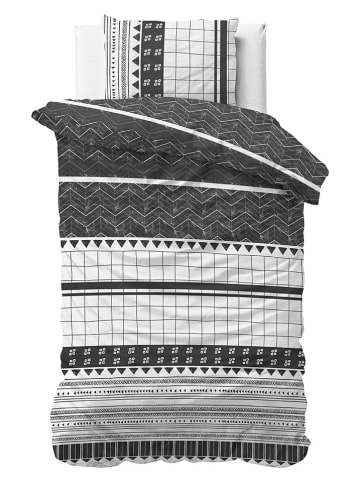 Sleeptime Beddengoedset  "Artic Stripe" wit/zwart