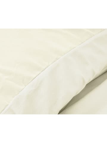 Sleeptime Bettwäsche-Set "Velvet Uni" in Creme