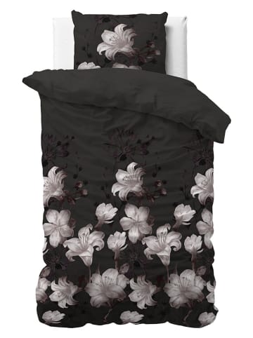Sleeptime Beddengoedset  "Dark Flower" zwart/wit