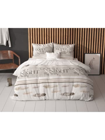 Sleeptime Beddengoedset  "Good Night" wit/grijs
