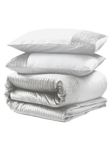 Sleeptime Komplet pościeli "Velvet Band" w kolorze białym z mikrowłókna