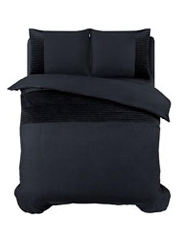 Sleeptime Komplet pościeli "Velvet Band" w kolorze czarnym z mikrowłókna
