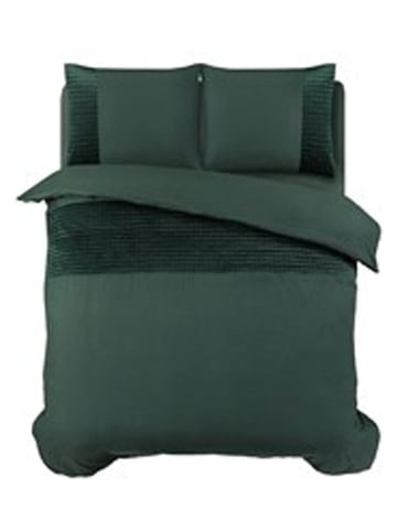 Sleeptime Microvezel beddengoedset "Velvet Tape" groen