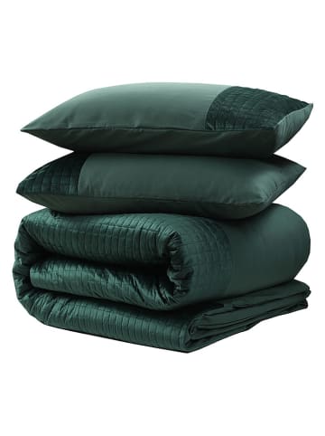 Sleeptime Komplet pościeli "Velvet Tape" w kolorze zielonym z mikrowłókna