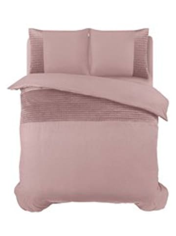 Sleeptime Microvezel beddengoedset "Velvet Tape" lichtroze