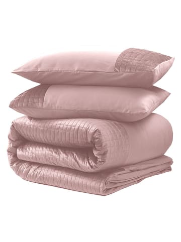 Sleeptime Microvezel beddengoedset "Velvet Tape" lichtroze