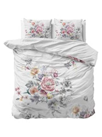 Sleeptime Microvezel beddengoedset "Isabeau" wit/lichtroze