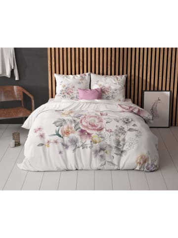 Sleeptime Microvezel beddengoedset "Isabeau" wit/lichtroze
