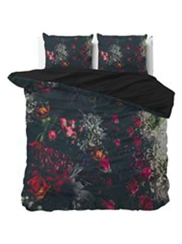 Sleeptime Microvezel beddengoedset "Elodie" zwart/roze