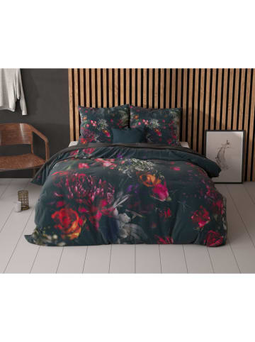 Sleeptime Komplet pościeli "Elodie" w kolorze czarno-różowym z mikrowłókna