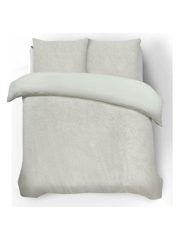 Sleeptime Flanell-Bettwäsche-Set "Glamour" in Creme