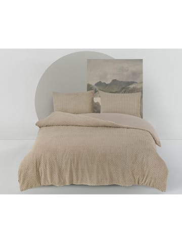 Sleeptime Bettwäsche-Set "Fury Teddy" in Beige