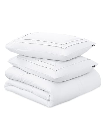 Sleeptime Komplet pościeli "Tailored" w kolorze biało-czarnym z mikrowłókna