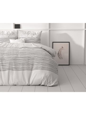 Sleeptime Microvezel beddengoedset "Sleeptight" wit/zwart