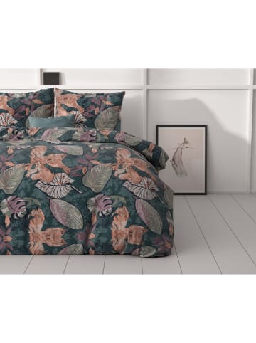 Sleeptime Microvezel beddengoedset "Tushy" groen/lichtroze