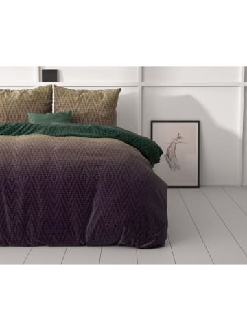 Sleeptime Mikrofaser-Bettwäsche-Set "Warm Knits" in Braun