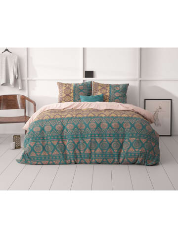 Sleeptime Microvezel beddengoedset "Bohemian" turquoise/geel