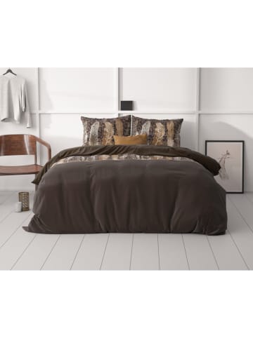 Sleeptime Komplet pościeli w kolorze brązowo-jasnobrązowym z mikrowłókna