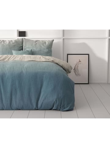 Sleeptime Microvezel beddengoedset "Gradient Trend" blauw/crème
