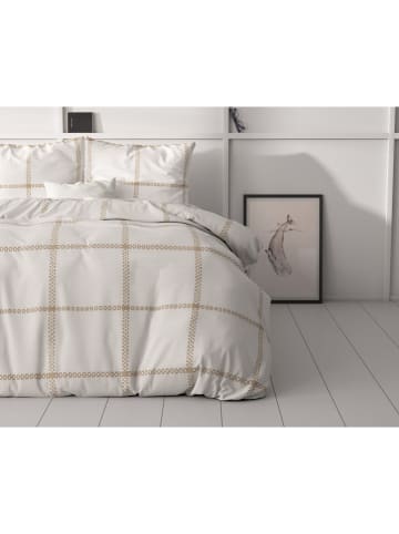 Sleeptime Microvezel beddengoedset "Vasco" wit/beige