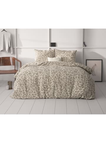 Sleeptime Mikrofaser-Bettwäsche-Set "Tessa" in Beige/ Creme