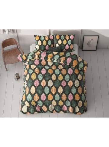 Sleeptime Komplet pościeli w kolorze zielono-żółto-jasnoróżowym z mikrowłókna