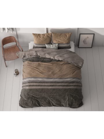 Sleeptime Microvezel beddengoedset "Ezgi" bruin/lichtbruin