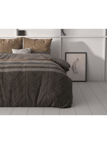 Sleeptime Microvezel beddengoedset "Ezgi" bruin/lichtbruin