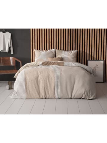 Sleeptime Microvezel beddengoedset "Teddy" wit/beige