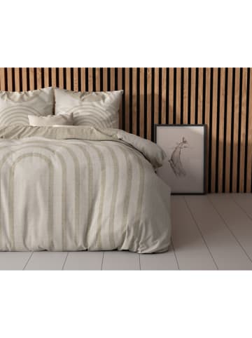 Sleeptime Microvezel beddengoedset "Lobna" wit/beige