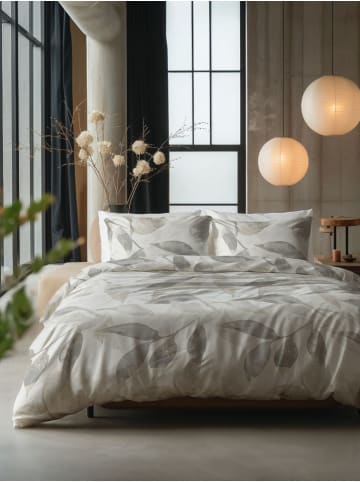 Sleeptime Komplet pościeli "Foilage" w kolorze biało-szarym