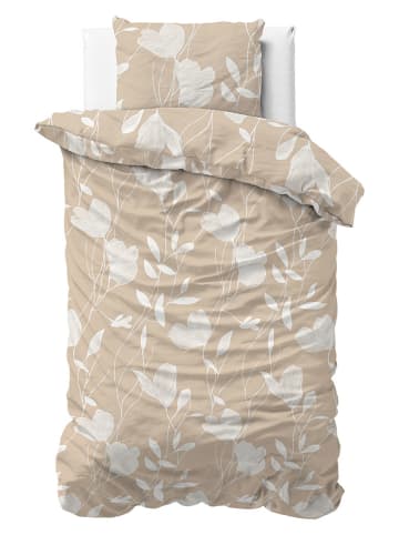 Sleeptime Beddengoedset  "Spring" beige/wit