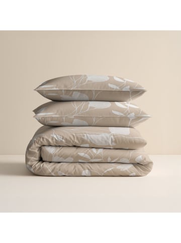 Sleeptime Komplet pościeli "Spring" w kolorze beżowo-białym