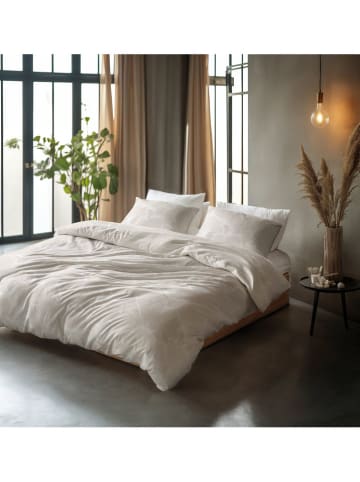 Sleeptime Bettwäsche-Set "Ginkgo Whisper" in Beige/ Creme