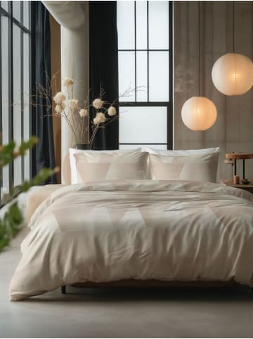 Sleeptime Bettwäsche-Set "Blush Angles" in Beige/ Creme