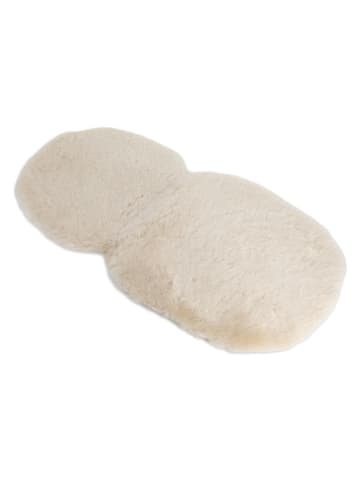 Native Home Wyściółka w kolorze beżowym z wełny owczej do wózka - 70 x 34 cm