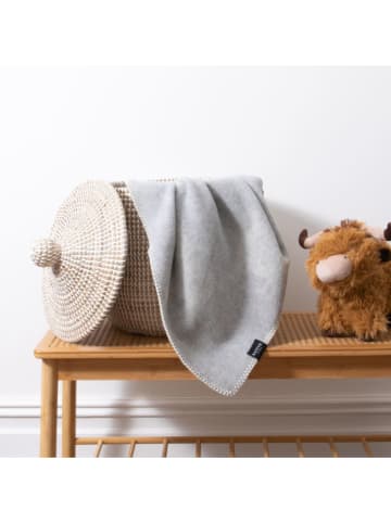 Native Home Woll-Babydecke in Grau - (L)90 x (B)70 cm