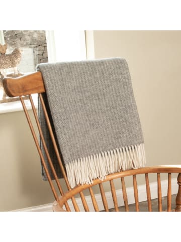 Native Home Wollen deken ''Cable'' grijs