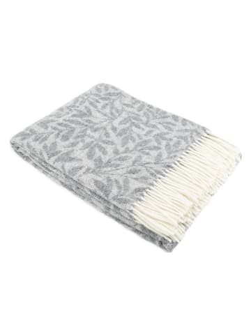 Native Home Wollen deken ''Leaf'' grijs