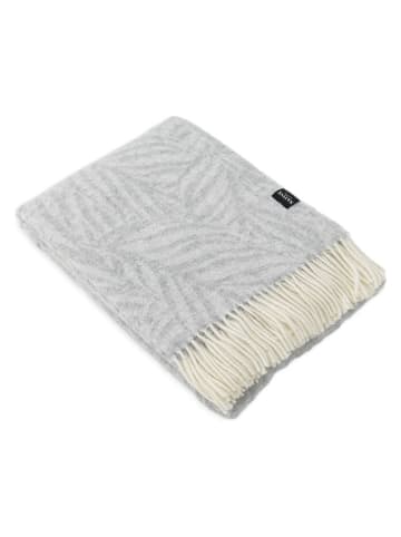 Native Home Wollen deken ''Palm'' grijs