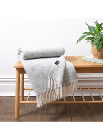 Native Home Wollen deken ''Palm'' grijs