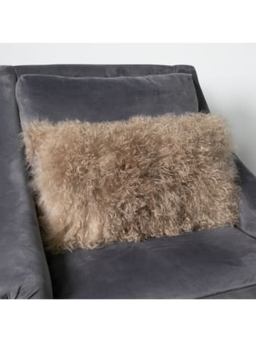 Native Home Poduszka w kolorze jasnobrązowym z wełny owczej