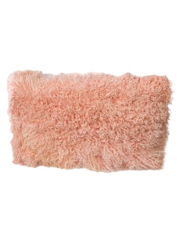 Native Home Poduszka w kolorze jasnoróżowym z wełny owczej